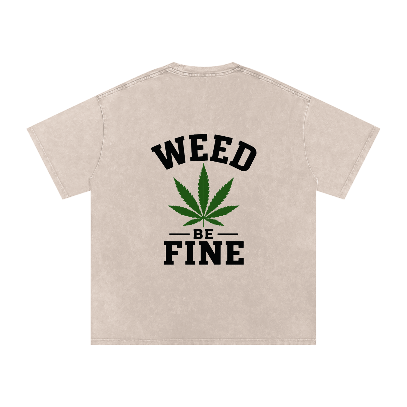 Snow Washed Oversized Cotton T-Shirt